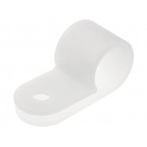 ; Fixing clamp; Cable P-clips; ØBundle : 8.3mm; polyamide; natural; FIX&FASTEN