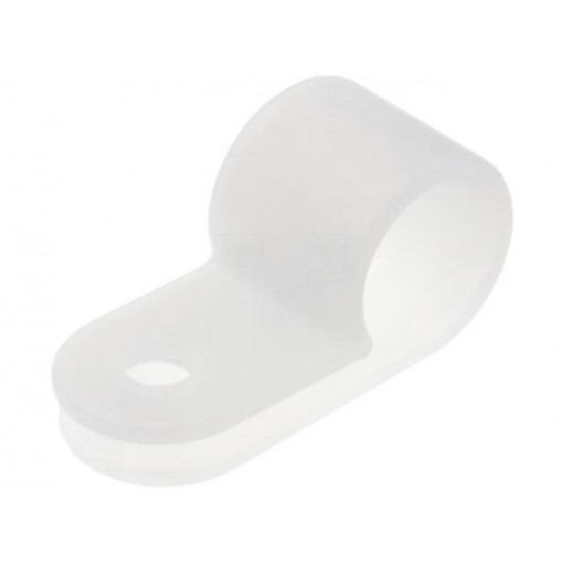 ; Fixing clamp; Cable P-clips; ØBundle : 8.3mm; polyamide; natural; FIX&FASTEN