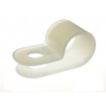 CC-4; Fixing clamp; Cable P-clips; ØBundle : 7.6mm; polyamide; natural; FIX&FASTEN