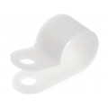 ; Fixing clamp; Cable P-clips; ØBundle : 12.8mm; polyamide; natural; FIX&FASTEN