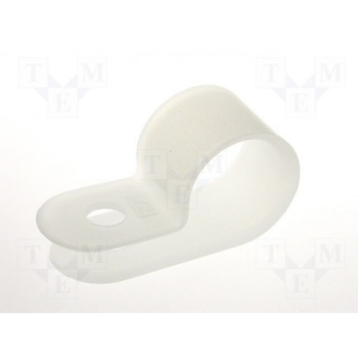CC-7S; Fixing clamp; Cable P-clips; ØBundle : 15.5mm; polyamide; natural; FIX&FASTEN