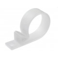 ; Fixing clamp; 29.5mm; polyamide; natural; FIX&FASTEN
