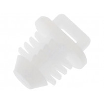 ; Cable holder with finned arbor; polyamide; UL94V-2; natural; FIX&FASTEN