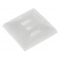 ; Cable tie holder; polyamide; UL94V-2; natural; A: 25.3mm; C: 6.2mm; FIX&FASTEN