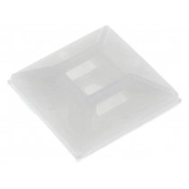 ; Cable tie holder; polyamide; UL94V-2; natural; A: 25.3mm; C: 6.2mm; FIX&FASTEN