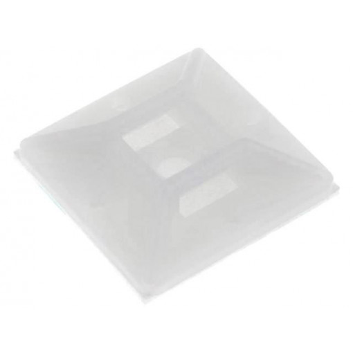 ; Cable tie holder; polyamide; UL94V-2; natural; A: 25.3mm; C: 6.2mm; FIX&FASTEN