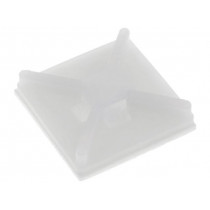 ; Cable tie holder; polyamide; UL94V-2; natural; A: 19.1mm; B: 4mm; FIX&FASTEN