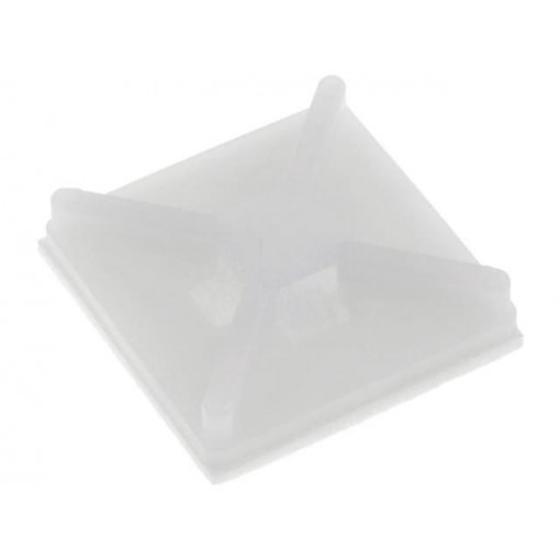 ; Cable tie holder; polyamide; UL94V-2; natural; A: 19.1mm; B: 4mm; FIX&FASTEN