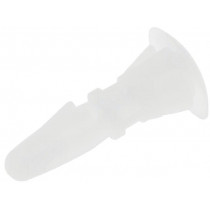 ; Assembly stud; polyamide; L: 9.5mm; snap fastener; Ø2: 6mm; Ø1: 4mm; FIX&FASTEN