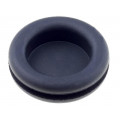 ; Grommet; with bulkhead; Ømount.hole: 19mm; Øhole: 16mm; rubber; FIX&FASTEN