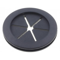 ; Grommet; with bulkhead; Ømount.hole: 25.4mm; Øhole: 22.4mm; rubber; FIX&FASTEN