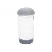 FIX-EMP2-6V0; Fibre for LED; round; Ø3.3mm; Front: convex; straight; UL94V-0; FIX&FASTEN