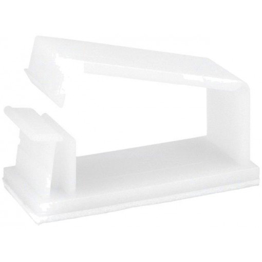 ; Self-adhesive cable holder; polyamide; 27mm; natural; UL94V-2; FIX&FASTEN