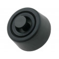 ; Quick mounting foot; black; polyetylene; A: 8mm; B: 20mm; C: 18mm; FIX&FASTEN