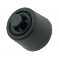 GF-125; Quick mounting foot; black; polyetylene; A: 8.1mm; B: 20mm; C: 18mm; FIX&FASTEN
