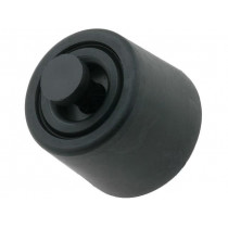 GF-125; Quick mounting foot; black; polyetylene; A: 8.1mm; B: 20mm; C: 18mm; FIX&FASTEN