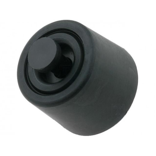 GF-125; Quick mounting foot; black; polyetylene; A: 8.1mm; B: 20mm; C: 18mm; FIX&FASTEN