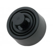 ; Quick mounting foot; black; polyetylene; A: 10.2mm; B: 30mm; C: 28mm; FIX&FASTEN