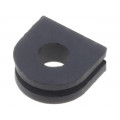 ; Grommet; Ømount.hole: 6mm; Øhole: 3.4mm; rubber; black; FIX&FASTEN ; Grommet; Ømount.hole: 6mm; Øhole: 3.4mm; rubber; black; FIX&FASTEN