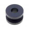; Grommet; Ømount.hole: 8mm; Øhole: 5mm; rubber; black; FIX&FASTEN