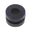 ; Grommet; Ømount.hole: 6mm; Øhole: 3.5mm; rubber; black; FIX&FASTEN ; Grommet; Ømount.hole: 6mm; Øhole: 3.5mm; rubber; black; FIX&FASTEN