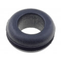 ; Grommet; Ømount.hole: 9mm; Øhole: 6.5mm; rubber; black; FIX&FASTEN