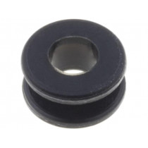 ; Grommet; Ømount.hole: 4.5mm; Øhole: 3.5mm; rubber; black; FIX&FASTEN