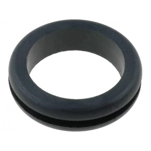; Grommet; Ømount.hole: 19mm; Øhole: 16mm; rubber; black; FIX&FASTEN
