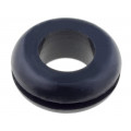 ; Grommet; Ømount.hole: 12.7mm; Øhole: 9mm; rubber; black; FIX&FASTEN
