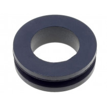 ; Grommet; Ømount.hole: 18mm; Øhole: 14mm; rubber; black; FIX&FASTEN