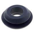 ; Grommet; Ømount.hole: 10.5mm; Øhole: 7.8mm; silicone; black; FIX&FASTEN