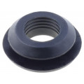 ; Grommet; Ømount.hole: 11.5mm; Øhole: 8.8mm; silicone; black; FIX&FASTEN