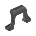 ; Handle; Mat: polyamide; black; H: 9.5mm; L: 38mm; W: 25mm; FIX&FASTEN