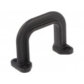 ; Handle; Mat: polyamide; black; H: 28.5mm; L: 36mm; W: 15.3mm; FIX&FASTEN