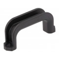 ; Handle; Mat: PC + ABS (UL); black; H: 22mm; L: 52mm; W: 12.2mm; FIX&FASTEN