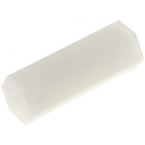; Screwed spacer sleeve; hexagonal; polyamide; M2; L: 13mm; FIX&FASTEN