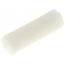 ; Screwed spacer sleeve; hexagonal; polyamide; M2; L: 15mm; FIX&FASTEN