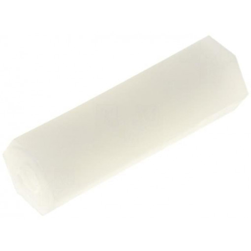 ; Screwed spacer sleeve; hexagonal; polyamide; M2; L: 15mm; FIX&FASTEN