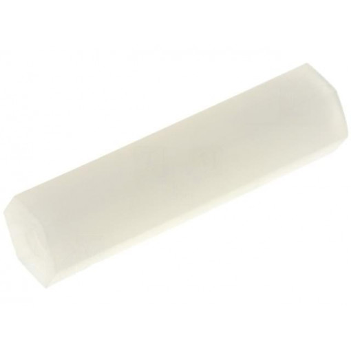 ; Screwed spacer sleeve; hexagonal; polyamide; M2; L: 18mm; FIX&FASTEN