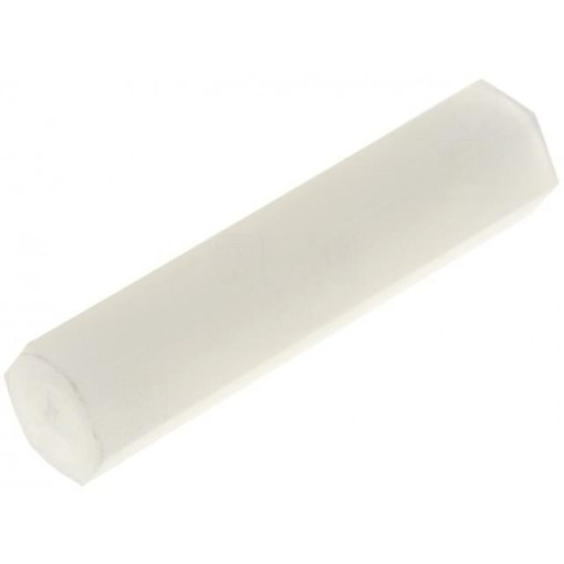 ; Screwed spacer sleeve; hexagonal; polyamide; M2; L: 20mm; FIX&FASTEN