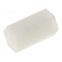 ; Screwed spacer sleeve; hexagonal; polyamide; M2; L: 8mm; FIX&FASTEN