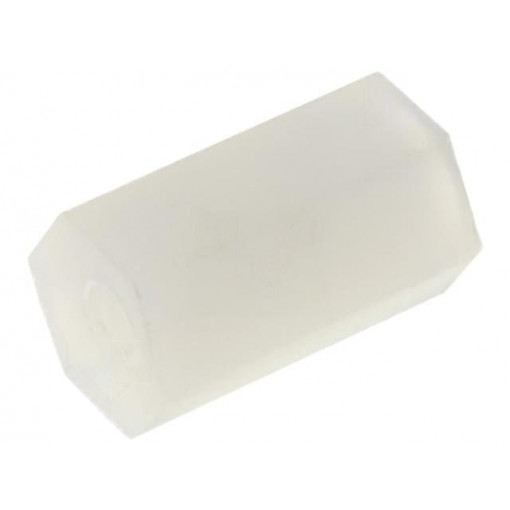 ; Screwed spacer sleeve; hexagonal; polyamide; M2; L: 8mm; FIX&FASTEN