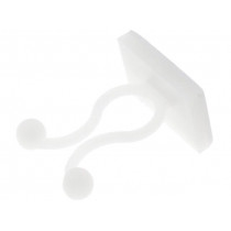 ; Cable clips; ØBundle : 8.5mm; polyamide; natural; UL94V-2; FIX&FASTEN