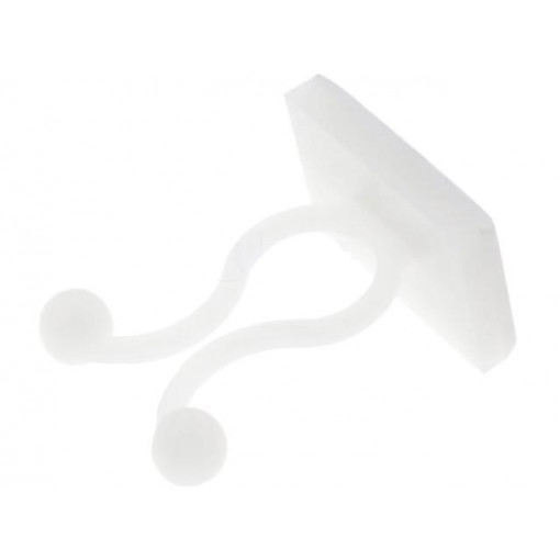 ; Cable clips; ØBundle : 8.5mm; polyamide; natural; UL94V-2; FIX&FASTEN