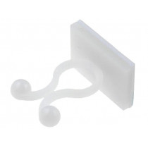 ; Cable clips; ØBundle : 7.2mm; polyamide; natural; UL94V-2; FIX&FASTEN