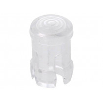 FIX-LC3-1; LED lens; round; Mat: polycarbonate; transparent; 3mm; UL94V-2; FIX&FASTEN