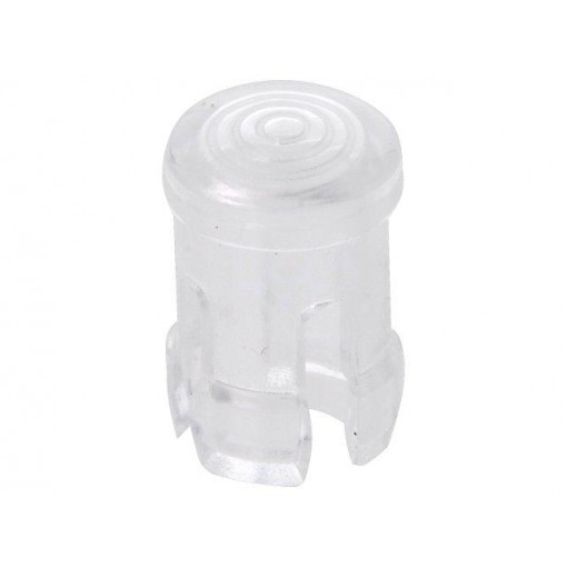 FIX-LC3-1; LED lens; round; Mat: polycarbonate; transparent; 3mm; UL94V-2; FIX&FASTEN