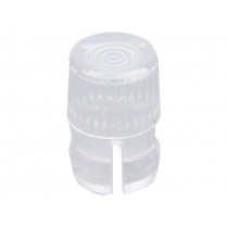 FIX-LC3-6; LED lens; round; Mat: polycarbonate; transparent; 3mm; Front: flat; FIX&FASTEN