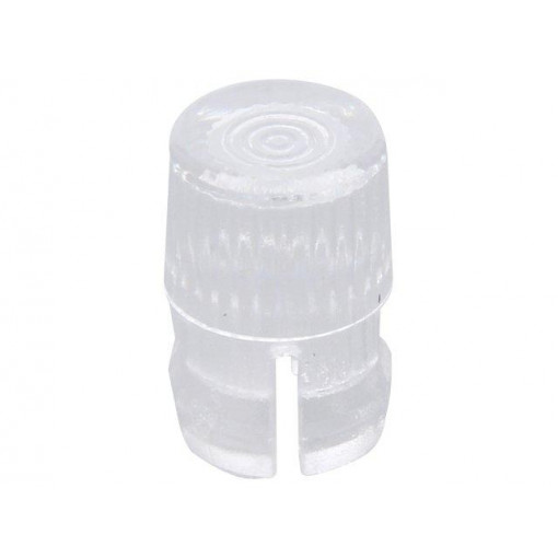 FIX-LC3-6; LED lens; round; Mat: polycarbonate; transparent; 3mm; Front: flat; FIX&FASTEN