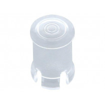 FIX-LC5-1; LED lens; round; Mat: polycarbonate; transparent; 5mm; UL94V-2; FIX&FASTEN